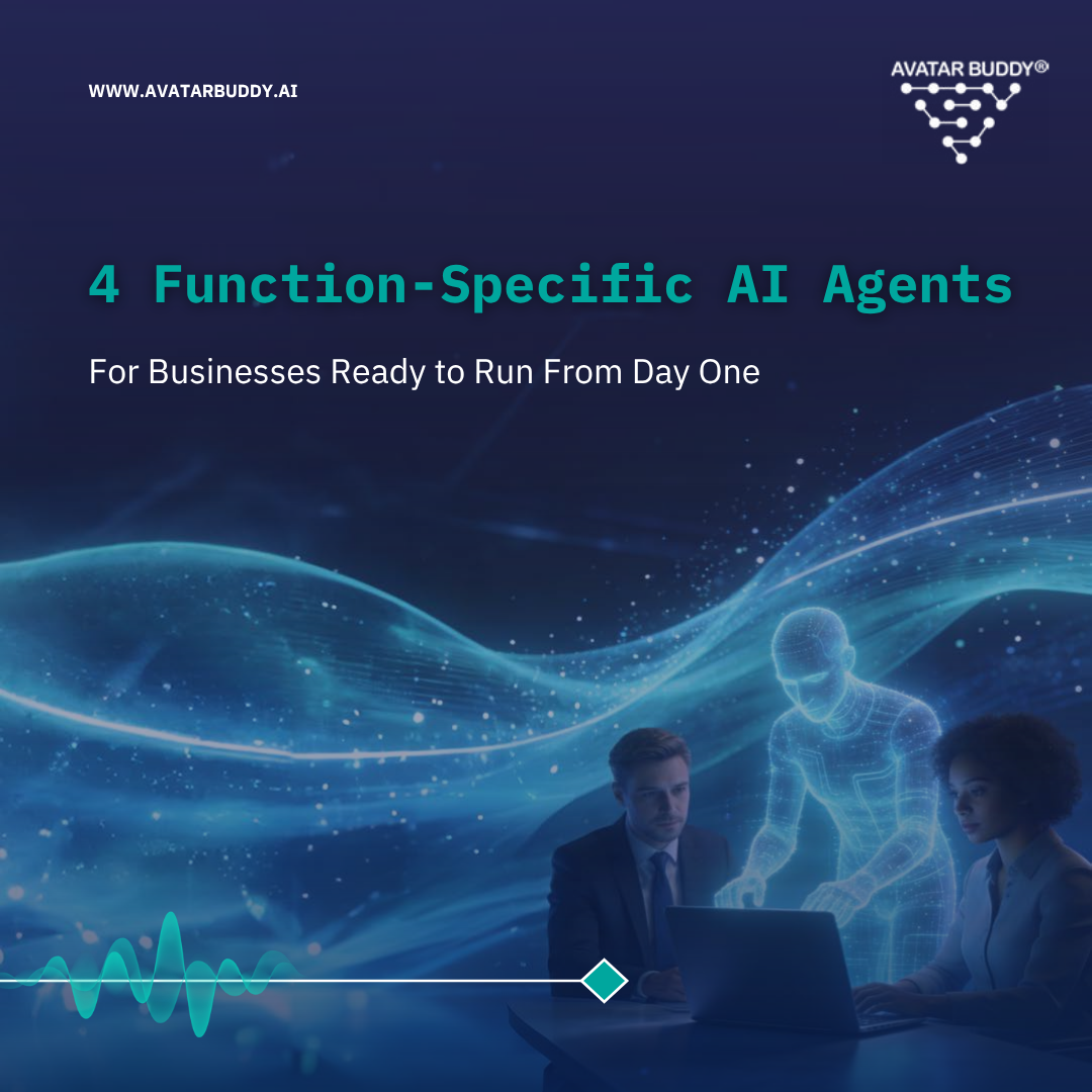 Image showcasing Blog image for 4 Function-Specific AI Agents for Businesses Ready to Run From Day One